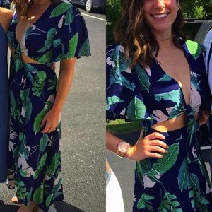 Open front wrap dress